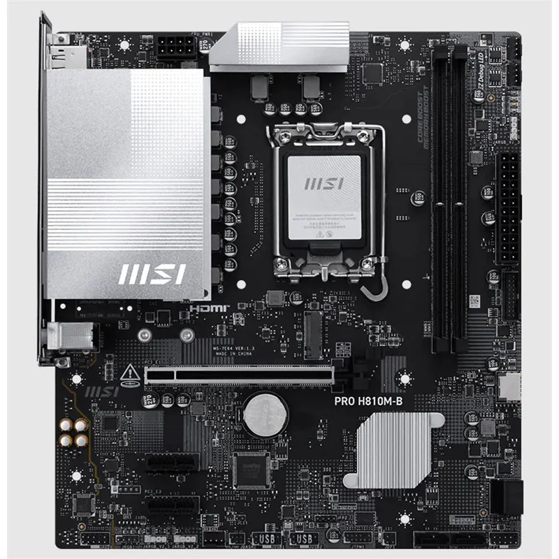 MSI PRO H810M-B DDR5 6400MHZ 1XHDMI 1XDP 1XM.2 MATX 1851P (INTEL ULTRA PROCESSORS SERIES 2)