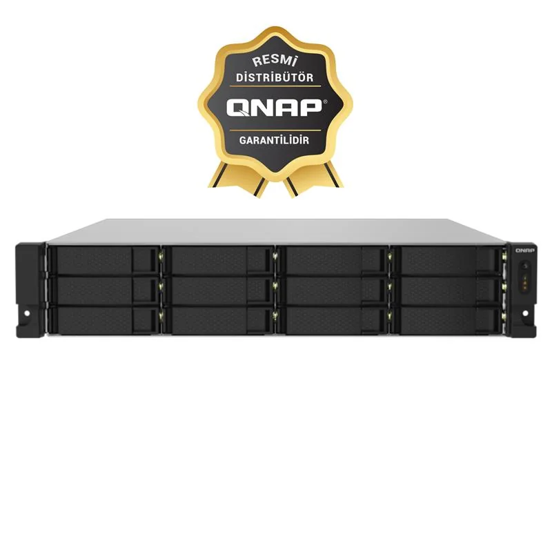 QNAP TS-1232PXU-RP-4GB RAM 12 HDD YUVALI RACK NAS (RESMİ DİSTRİBÜTÖR GARANTİLİ)