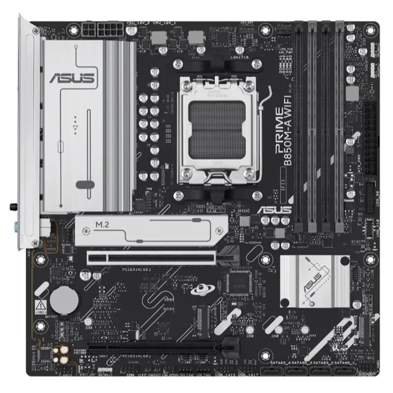 ASUS PRIME B850M-A WIFI DDR5 8000MT/S 1XHDMI 2XDP 3XM.2 USB3.2 MATX AM5 (AMD AM5 9000/8000/7000 SERİLERİ İLE UYUMLU)