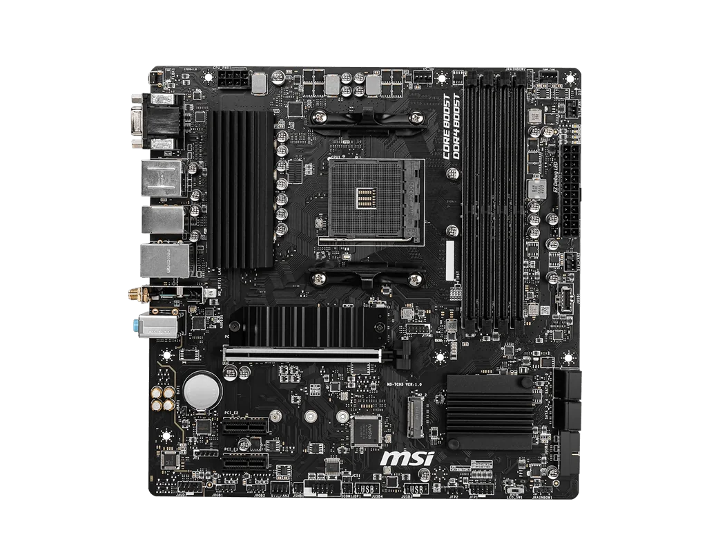MSI B550M PRO-VDH WIFI DDR4 4400MHZ 1XVGA 1XHDMI 1XDP 2XM.2 USB 3.2 MATX AM4 (AMD 5000/4000G/3000 SERİLERİ İLE UYUMLU)