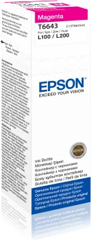 EPSON C13T66434A T6643 MAGENTA MÜREKKEP (L110-L200-L550-L355)