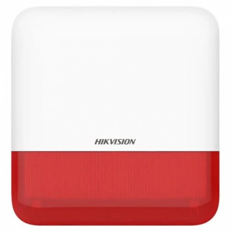 HIKVISION DS-PS1-E-WE 868MHZ 110DB DIŞ ORTAM IP65 KABLOSUZ SİREN KIRMIZI RENK