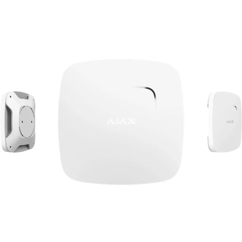 AJAX FIREPROTECT PLUS 85DB ISI DUMAN VE CO (KARBONMONOKSİT) KABLOSUZ DEDEKTÖR BEYAZ RENK