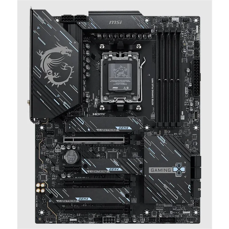 MSI X870E GAMING PLUS WIFI DDR5 8200MT/S 1XHDMI 3XM.2 USB ATX AM5 (AMD AM5 9000/8000/7000 SERİLERİ İLE UYUMLU)