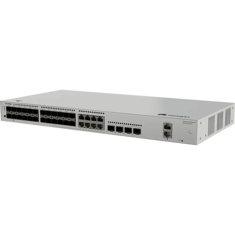 HUAWEI EKITENGINE S310-24ST4X 24 PORT 1GB SFP+8XGB RJ45 COMBO 4X10G SFP+ CONSOLE PORT YÖNETİLEBİLİR L2+ RACKMOUNT SWITCH