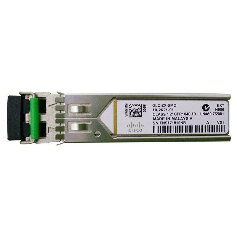 CISCO GLC-ZX-SMD 1000BASE ZX SFP TRANSCEIVER MODULE SMF 1550NM 70KM SFP MODÜL