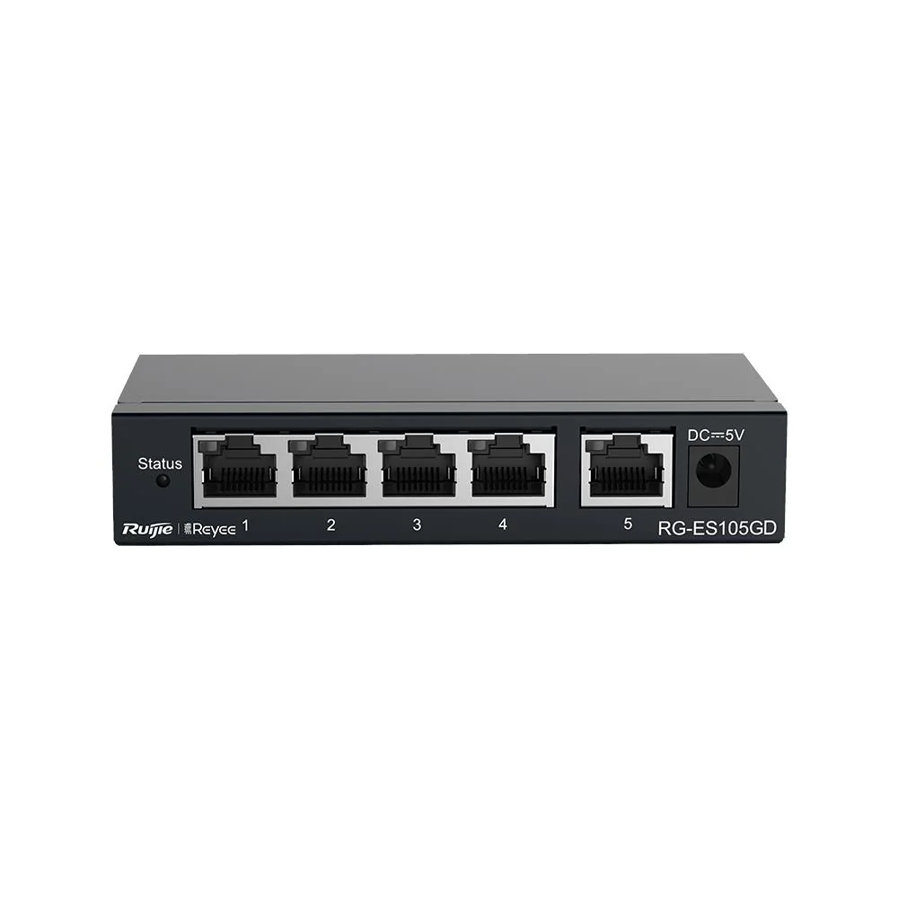 RUIJIE REYEE RG-ES105D 5 PORT 10/100 TAK CALISTIR METAL KASA SWITCH