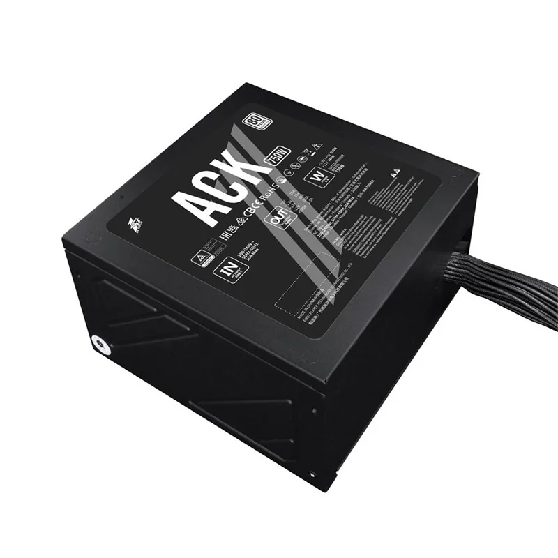 1ST PLAYER ACK 750W 80+ AKTİF PFC 14CM FAN 5 YIL GARANTİLİ SİYAH GÜÇ KAYNAĞI